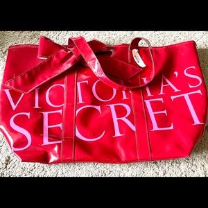 Victorias Secret Red and Pink Tote